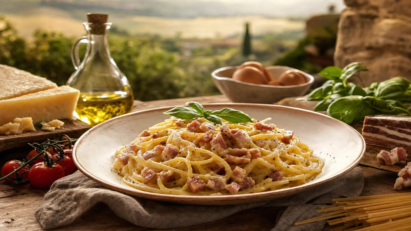 Pasta carbonara en David cremosa y auténtica | Verona - comida italiana en David, Chiriqui