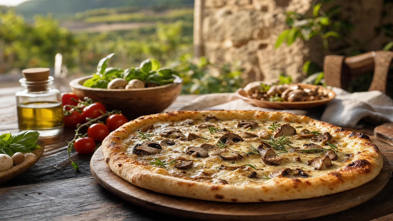 Pizza con hongos en Chiriquí fresca y sabrosa | Verona - comida italiana en David, Chiriqui