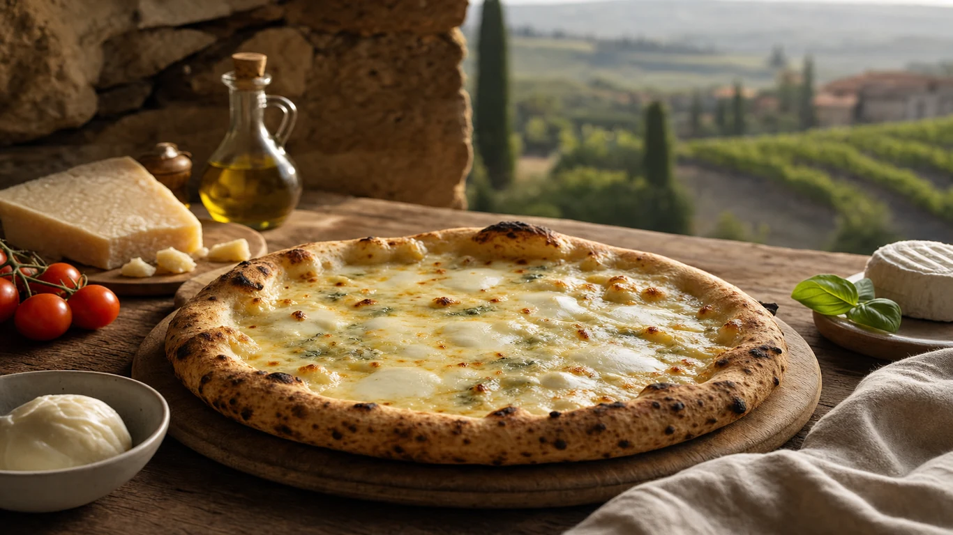 Pizza cuatro quesos en David: cremosa y artesanal | Verona - comida italiana en David, Chiriqui