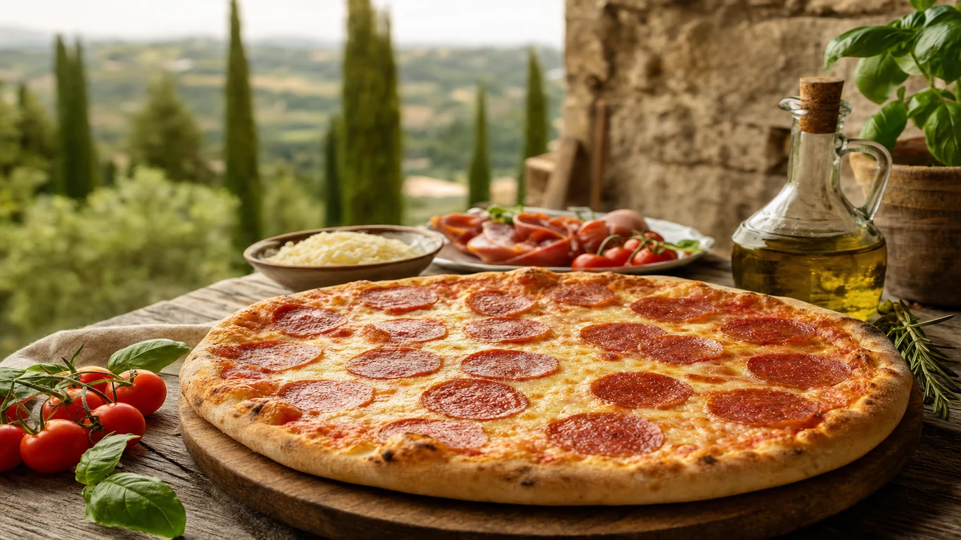 Pizza de pepperoni en David Chiriquí crujiente y deliciosa | Verona - comida italiana en David, Chiriqui