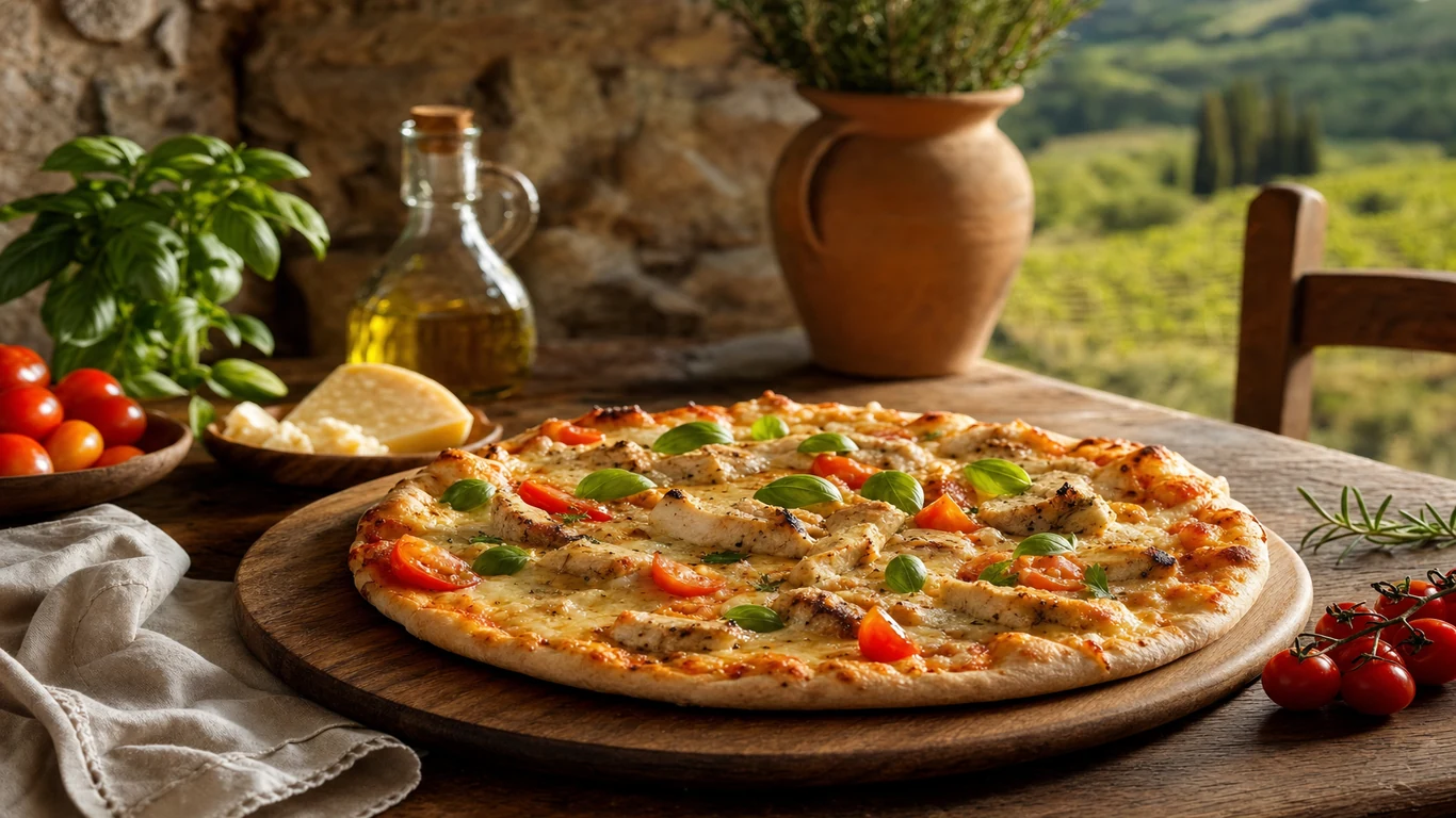 Pizza de pollo en David jugosa y artesanal | Verona - comida italiana en David, Chiriqui